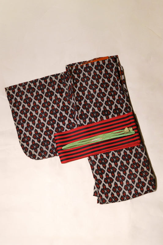 ENIPIS セレクト｜ヴィンテージ着物3点セット｜赤