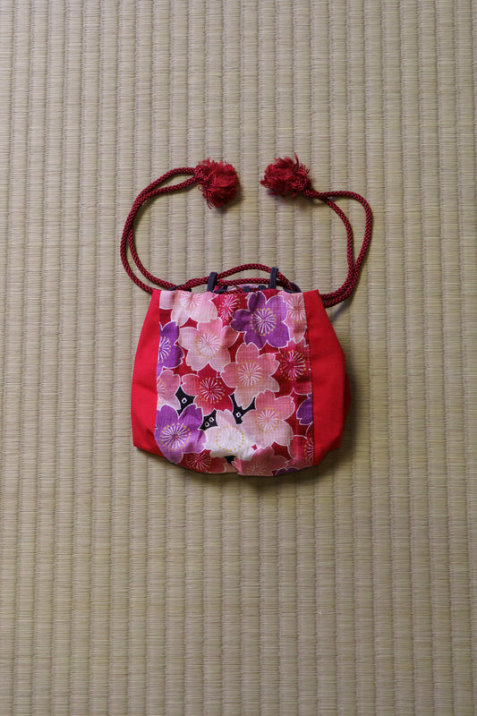 桜巾着バッグ