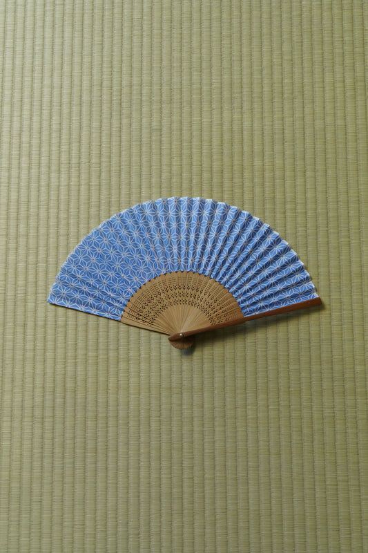 麻柄扇子