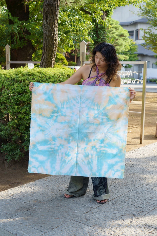 tie-dye 風呂敷